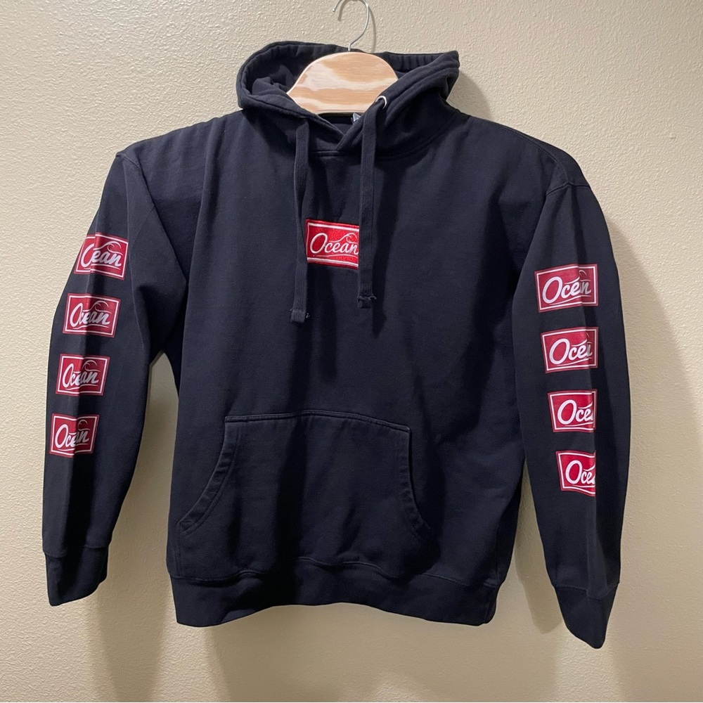 Men’s XL Ocean Black/Red Hoodie Pullover